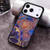 Mandala Wood Floral Phone Case for iPhone 17 16 15 Pro Max Air 14 13 12 11 Plus Shockproof Capa Cover