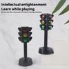 2Pc Traffic Lights Toys Parking Lot Scene Models Toy Early Educational Learning