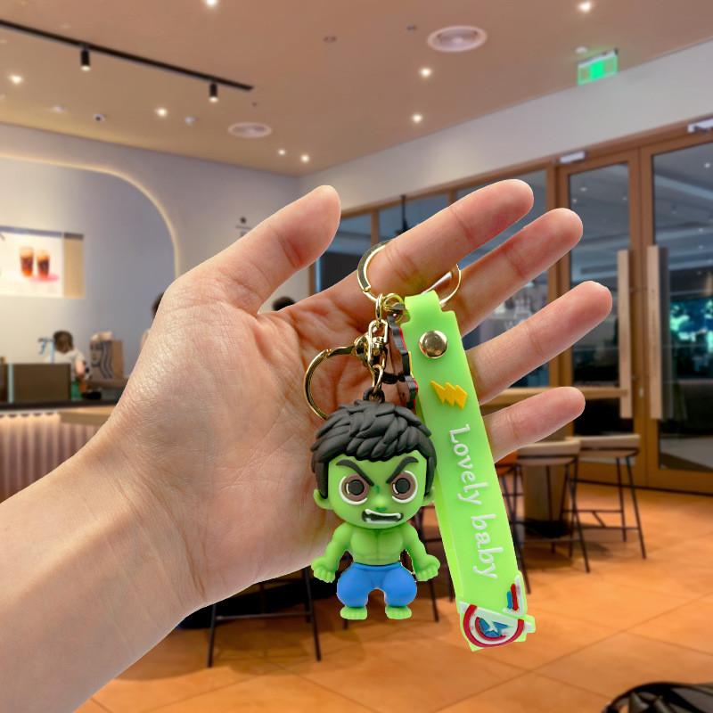 Аксессуары Брелок Супергерой Человек-паук Халк Железный Человек Кольцо для ключей Милый Декор для автомобиля Подарок