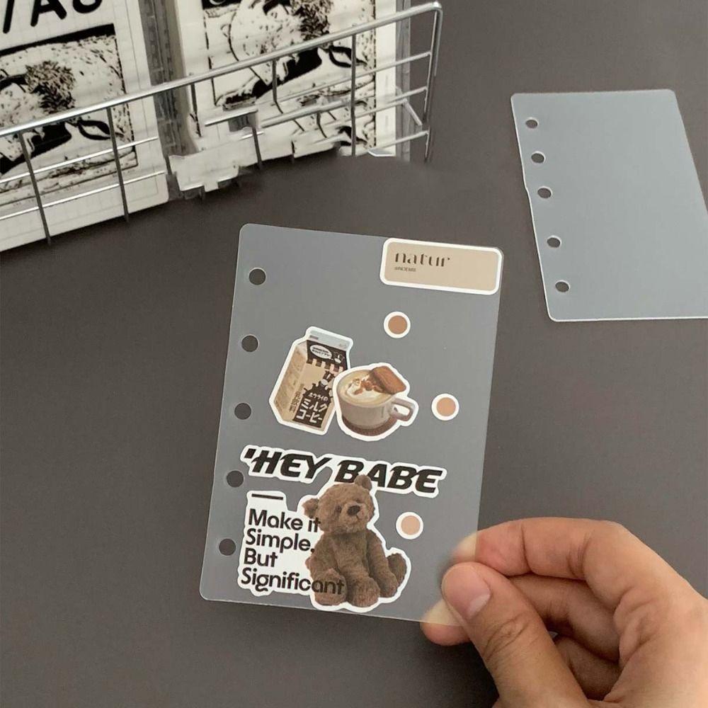 10pcs M5 A8 Loose-Leaf Notebook Refill Paper Refill Spiral Page Binder Indexing Cards Stationery
