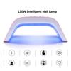 Умная лампа для ногтей 120 Вт, 9 s, быстросохнущая машина, профессиональная сушилка для ногтей, большое пространство, двойной источник света, маникюрная УФ-светодиодная лампа для ногтей
