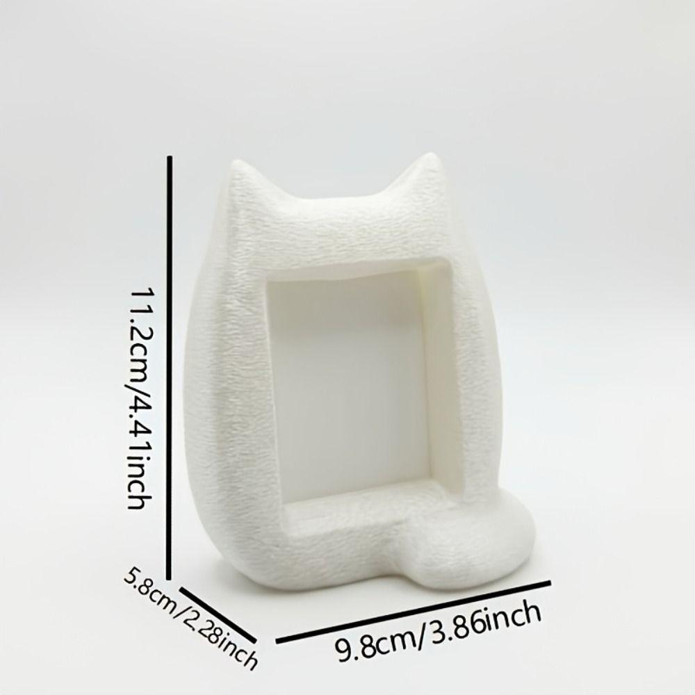 Home Decoration Cat Photo Frame 3D Printed DIY Desktop Ornament Album Ornament Office Desk