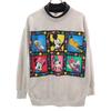 MICKEY UNLIMITED 90s Made In USA Old Mickey Friends Long Sleeve Sweat Trainer Men's Used