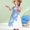 Girls 3D Etiquette Flower Print Dresses Kids Girl Party Sleeveless Princess Dress Tank 3D Print Dress