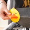 Microwave Oven Mitts Silicone Holder for Kitchen, Small Yellow Duck Convenient Insulated Glove Nonslip Clips, 1 Pair