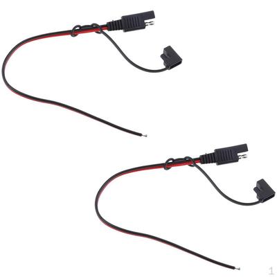 2 шт. 300 мм 18AWG Кабели-адаптеры для удлинения аккумулятора солнечной панели со штекером SAE