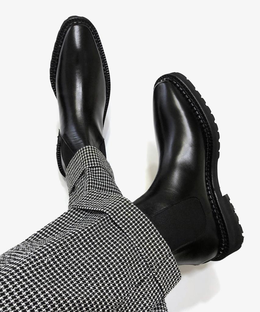 Joenshoe Back Zipper Lil Walker Chelsea Boots Black