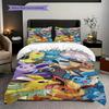 Pokemon Set Vibrant Characters Enthusiasts Bedding 1 Duvet Cover 2 Pillowcase Without Core Bedding Set Duvet Cover And Pillowcase