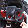 Настоящее углеволокно для Lamborghini URUS 2018- Стайлинг автомобиля Декоративная рамка панели рулевого колеса Накладка Отделка Автоаксессуары