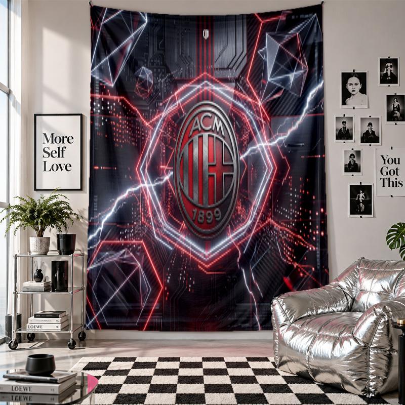 Настенный гобелен AC Milan Домашний декор Настенное полотно для спальни Гостиной Фон