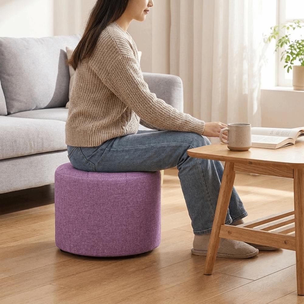 Soft Low Stool Portable Footrest Home Decor Foot Stool Sofa Footrest