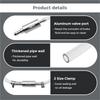 Universal Brake Bleeder Hose with Metal Clips One Way Check Valve Bleeding Tool  for Car/Motorcycle