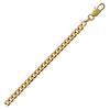 [K7718] - Gold Plated Curb Link Chain 70 Cm 4 Mm