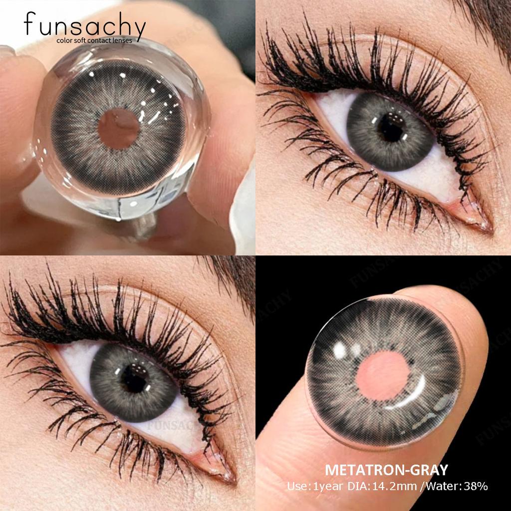 FUNSACHY 2 шт Colorcon 1 пара корейских линз цветные контактные линзы для глаз синие линзы большие зеленые линзы черные линзы на год