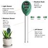 Humidity Detector Acidity Sunlight Monitor Moisture Sunlight Testing pH Test Meter 3in1 Soil Tester