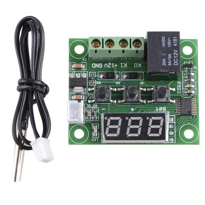 Цифровой термостат W1209, DC12V/AC220V, Высокоточный контроллер температуры с дисплеем