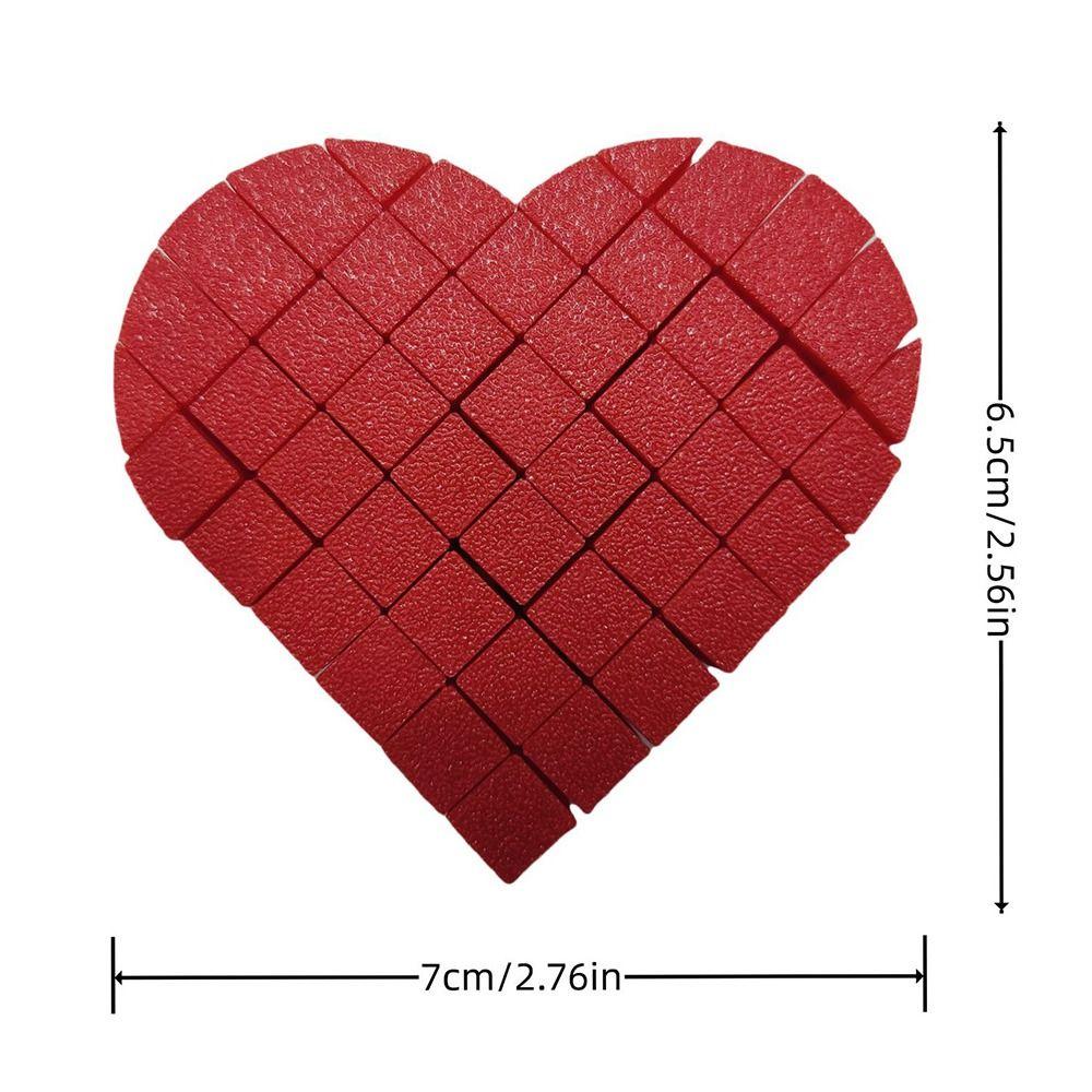 Fractal 3D Printed Pixel Heart Gifts AntiAnxiety Decompression Toy Heart Fidget Toys Kid/ Adult