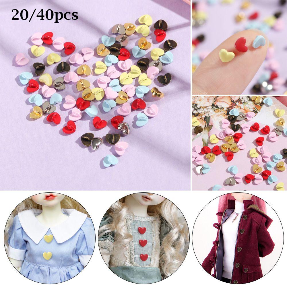 Узор в виде сердца, украшение, ремесло, одежда, швейная пряжка, мини-пуговицы, одежда для кукол своими руками, металлические пряжки