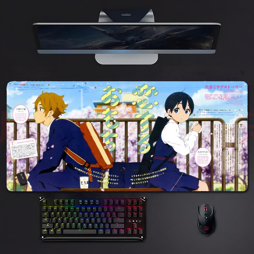 Cute Warm Anime Ttamako Market Mouse Pad Mousepad Large Gaming Lockedge Thickened Pc Table Desk Mat