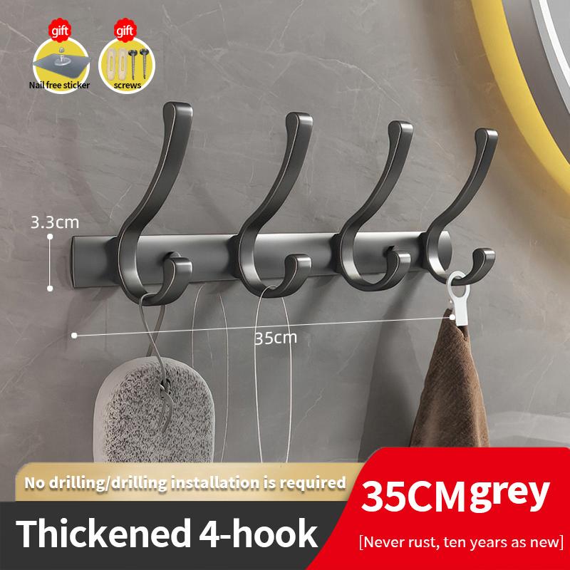 YUNJIEYA Черный/Белый/Цвет оружейной стали Дверные крючки Вешалка для одежды Хранение Спальня Крючок для одежды Настенный Кухонные аксессуары для ванной