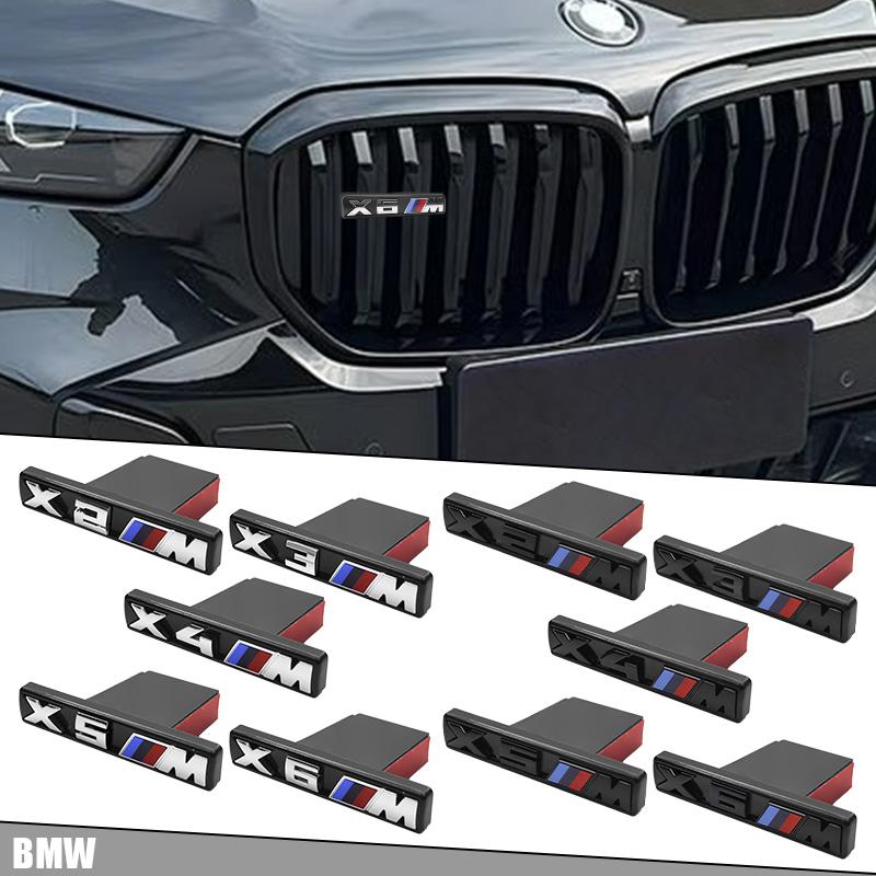 ABS Car LOGO Front Grille Emblem Accessories For BMW M X1 X2 X3 X4 X5 X6 F48 G01 E84 E83 F39 F10 F30 G11 G07 G86 G80 G60 E60 E46