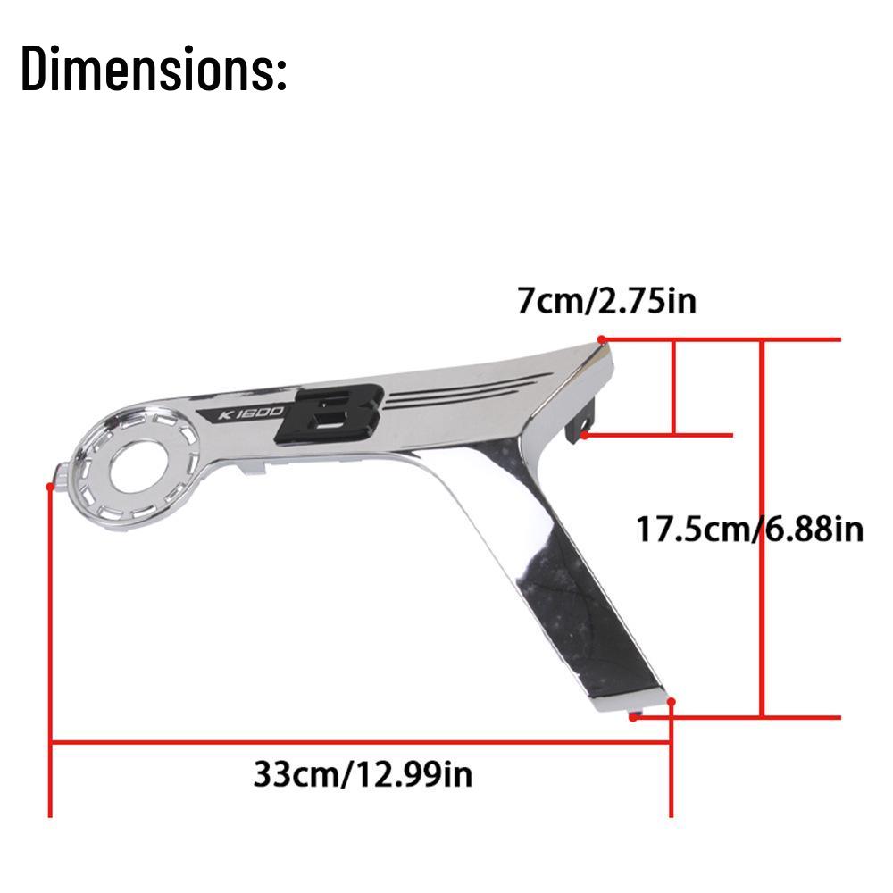Набор хромированных декоративных накладок с эмблемой для BMW K1600B (Лево право)