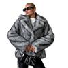 European and American imitation fur jacket women's autumn and winter plush women's clothing loose and environmentally friendly fox hair suit fur