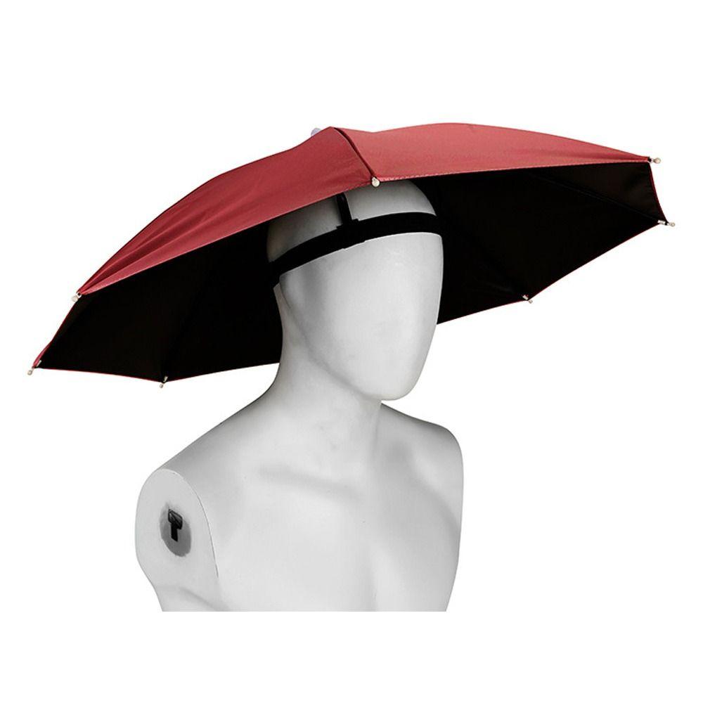 Windproof Head Umbrella Hat Elastic Band Umbrella Portable Rain Gear