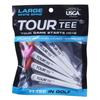 TOUR TEE LARGE WHITE SPINE Golf 5 pieces