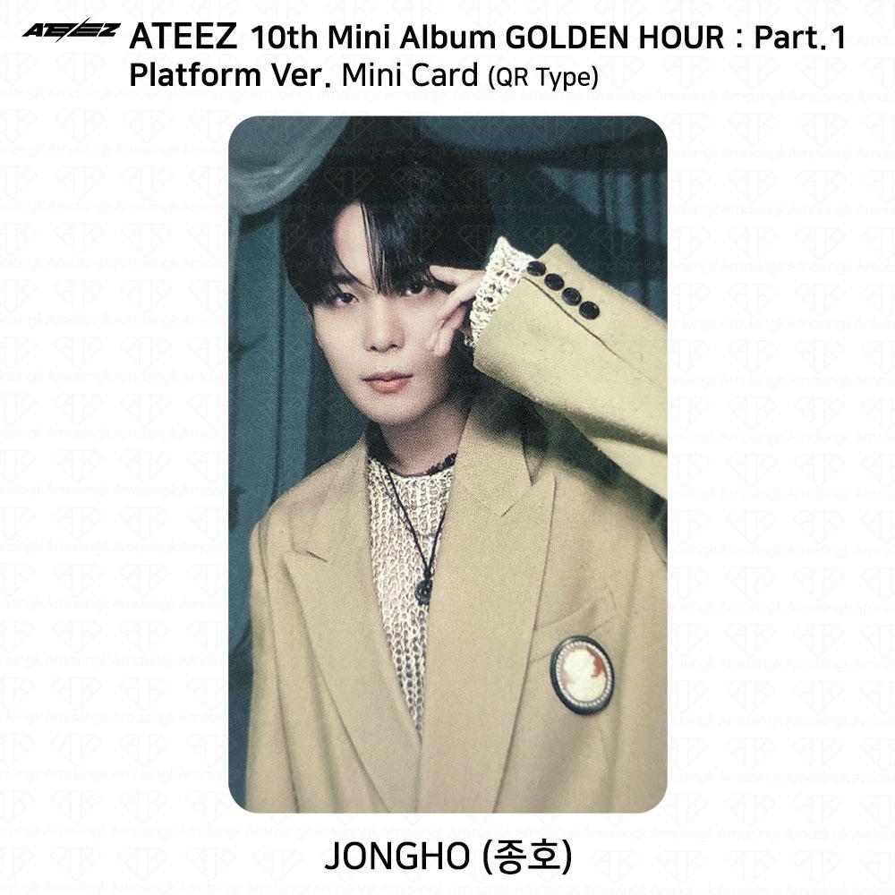 ATEEZ 10-й мини-альбом Golden Hour Part.1 Платформа Версия Мини-открытка для фотокарты KPOP