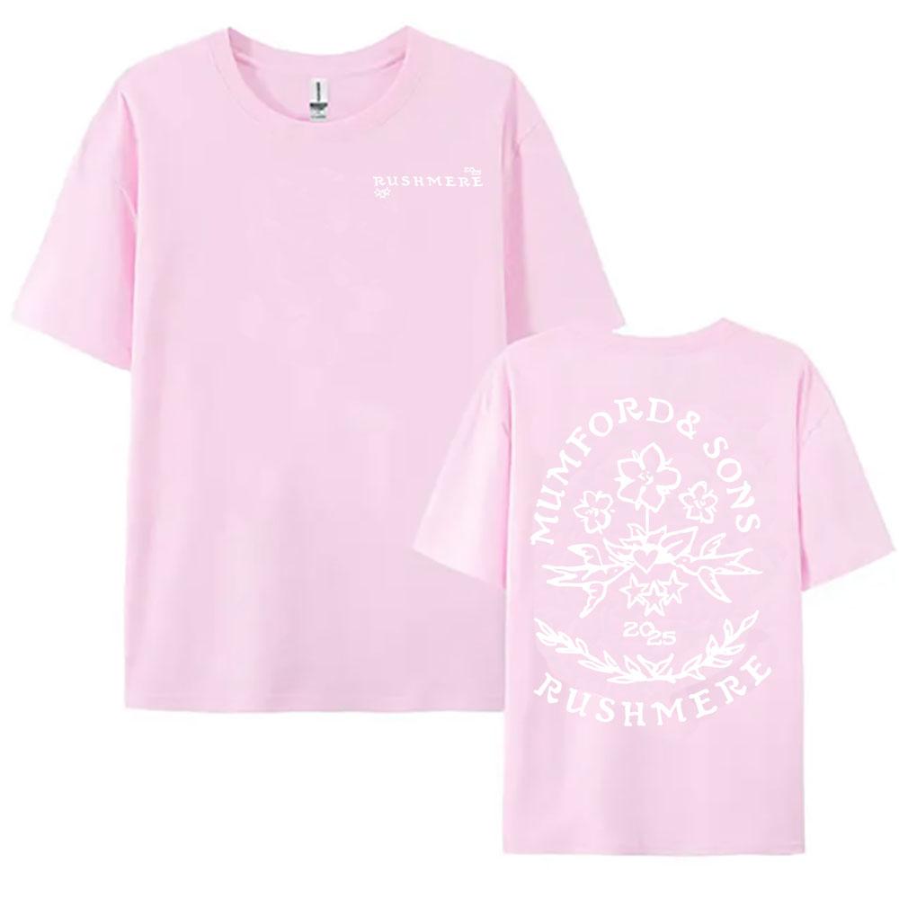Мужская и женская футболка с цветочным графическим принтом 'Rushmere' 2025 от Mumford & Sons