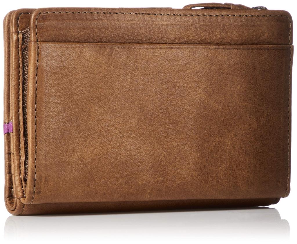 Кошелек Katharine Hamnett London, Сделан из премиальной японской мягкой кожи, Средний размер, Коричневый
