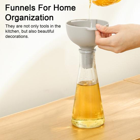 Кухонные воронки Yousheng для наполнения бутылок Кухонные воронки со съемным сетчатым фильтром Без БФА Воронка для пищевых масел для бутылок Специи Порошки
