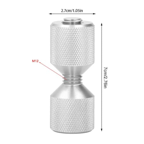 Two M12 Threaded Flange Alignment Pins, 6061 Aluminum, Fits 0.5 To 14 Inch Flanges, 150 Lbs Pressure, for Automotive, Marine, and Large Machinery Appl
