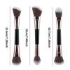Single double head makeup brush, foundation brush, soft hair trimming brush, loose powder brush, flame brush, multi-functional beauty tool