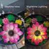 RGB Solar Floating Lotus Light Waterproof Lotus Night Lamp Decor Water Floating Lamp  Pool
