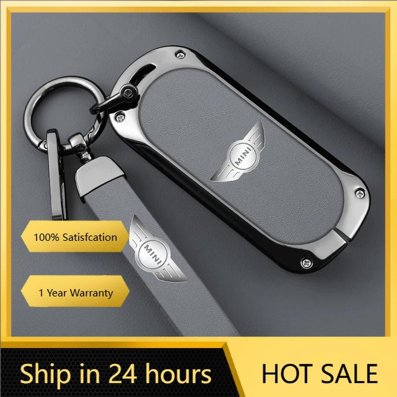 ETNR1 Hot 2025 Zinc Alloy Car Remote Key Case Cover Holder Shell Shell Fob for Bmw Mini Countryman Cooper One 2023 2024 Accessories Ke