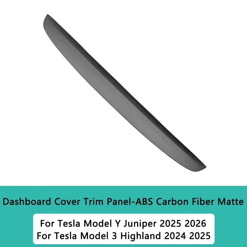 For Tesla Model 3 Highland Dashboard Cover Trim Model Y Juniper Air Outlet Trim Strip Panel Stylish Interior Car Accessories