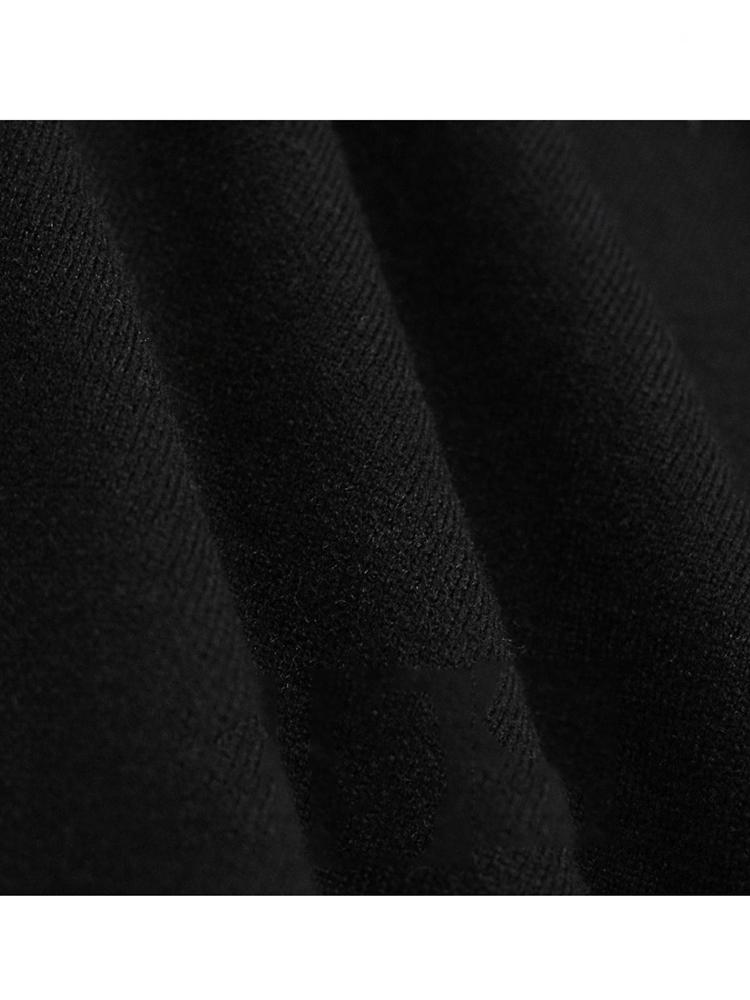 Xitao Свободный однотонный свитер свободного кроя с круглым вырезом и длинными рукавами GMM1038