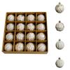 6cm 16pcs Painted Colored Sticky Christmas Ball Set Boxed Christmas Decorations Christmas Tree Ornaments