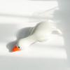 Squeeze Animal Toy Soft Vinyl Rebound Stress Relive Squeezing Pulling Decompression ToyWhite Goose