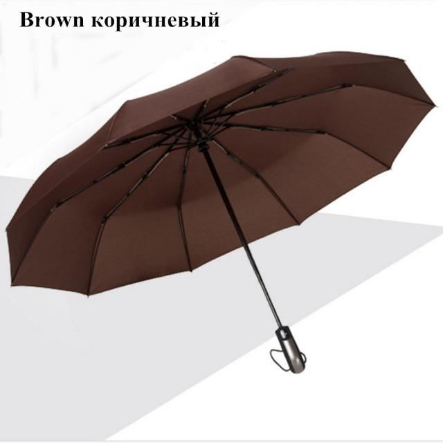 Wind Resistant Fully-Automatic Umbrella Rain Women For Men 3Folding
