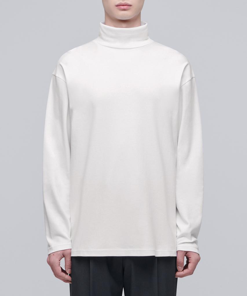 MUSINSA STANDARD Relaxed Turtleneck Long Sleeve T-Shirt [Cream]