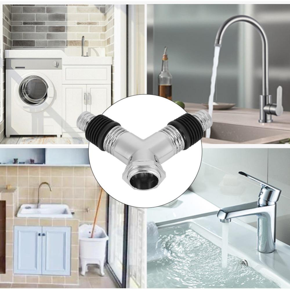 Backflow Preventer Y Pipe Connector with Trap Seal Drain Sealing Tool Drain Tee Joint Bathroom