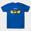 Мужская черная футболка с принтом Ninjago Глаза Синий Ниндзя Джей Фанарт Сделанная фанатами футболка Печать на бумаге для трансфера без вырезания Хлопковая футболка