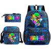Rhythm Box Peripheral Elementary School Bag Starry Sky Backpack Three-piece Set