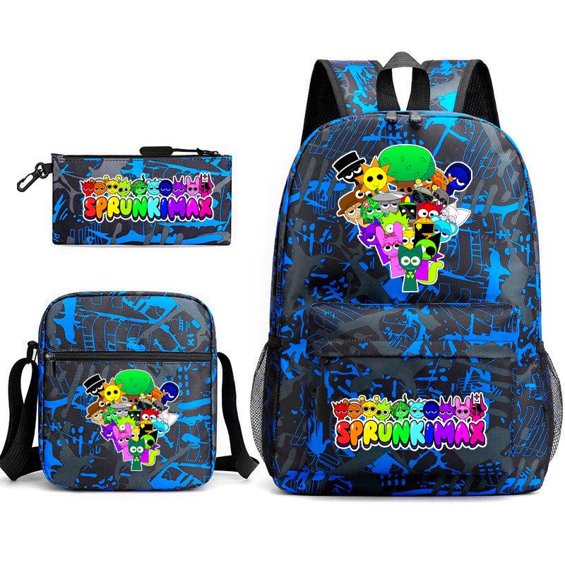 Rhythm Box Peripheral Elementary School Bag Starry Sky Backpack Three-piece Set