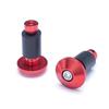 Bar End Weights CNC Billet Aluminium - Rouge Pour Guidon 7/8" 22mm
