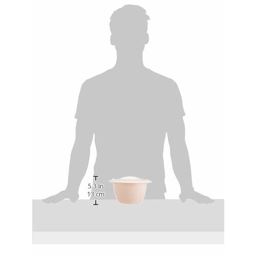 Akebono Sangyo Porridge Maker, Made in Japan, Microwaves a Single Portion of Porridge, Can be Made with Rice or Raw Rice, Includes a Spoon, Microwaves