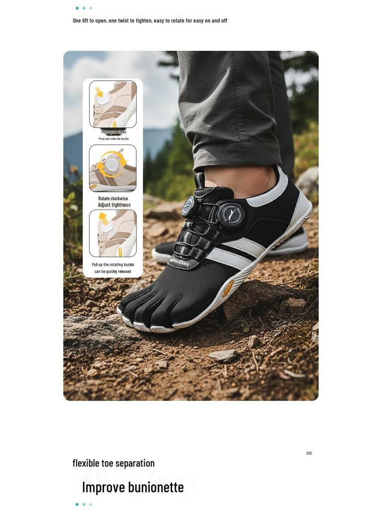 Обувь GallonShark Barefoot с пятью пальцами для йоги и пилатеса для занятий в помещении